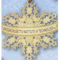 Gold Finish Snowflake Ornament